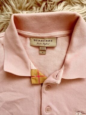 Burberry Soft Pink Knit Polo